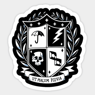Umbrella Academy Traditional Crst Sticker